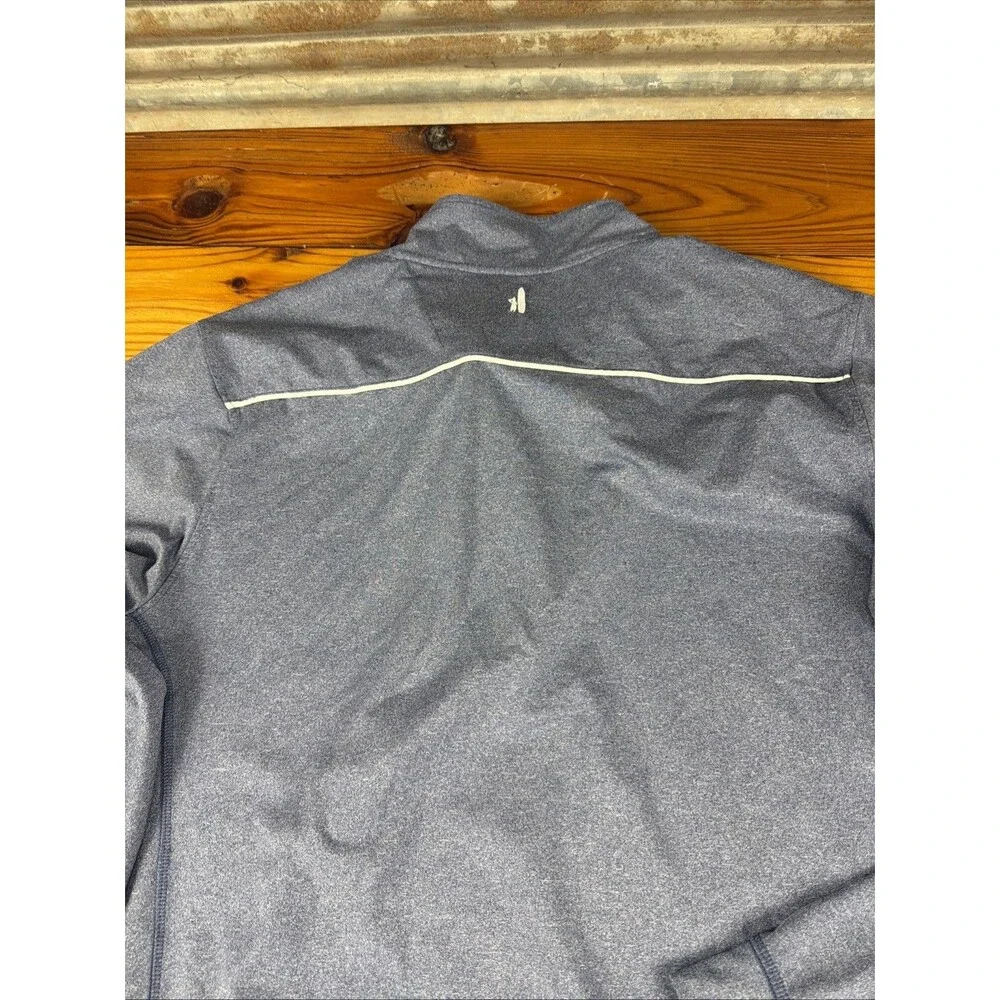 Johnnie O Prep Performance Mens XL Blue Heathered Quarter Zip Golf Casual
